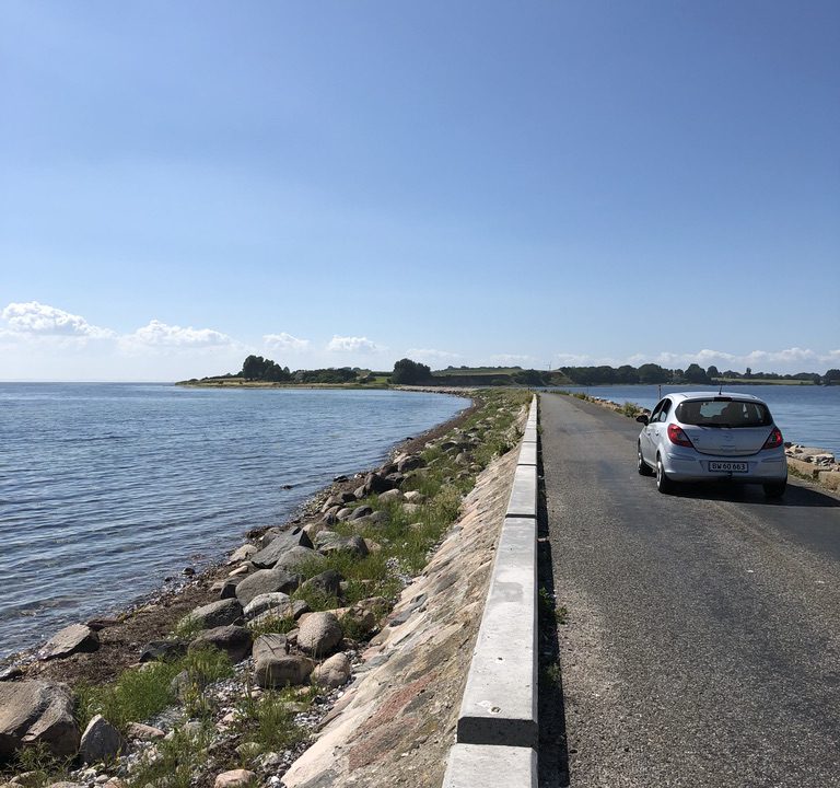 Avernakø 2つの島の接続部分